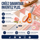 ✂️🧵 Ciseaux à cranter pour couture et loisirs créatifs – Lames en acier inoxydable, bord festonné et prise en main confortable