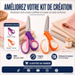 ✂️🧵 Ciseaux à cranter pour couture et loisirs créatifs – Lames en acier inoxydable, bord festonné et prise en main confortable