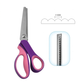 ✂️🧵 Ciseaux à cranter pour couture et loisirs créatifs – Lames en acier inoxydable, bord festonné et prise en main confortable