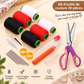 ✂️🧵 Ciseaux à cranter pour couture et loisirs créatifs – Lames en acier inoxydable, bord festonné et prise en main confortable