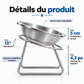 🐈🥣 Gamelle inclinée pour chats et chiens avec support surélevé – Bol en acier inoxydable, amovible et facile à nettoyer