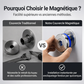 🚰🧲 Cache décoratif magnétique pour robinet et tuyau – En deux parties, sans outil et amovible