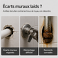 🚰🧲 Cache décoratif magnétique pour robinet et tuyau – En deux parties, sans outil et amovible