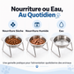 🐈🥣 Gamelle inclinée pour chats et chiens avec support surélevé – Bol en acier inoxydable, amovible et facile à nettoyer