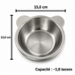 🐈🥣 Gamelle inclinée pour chats et chiens avec support surélevé – Bol en acier inoxydable, amovible et facile à nettoyer