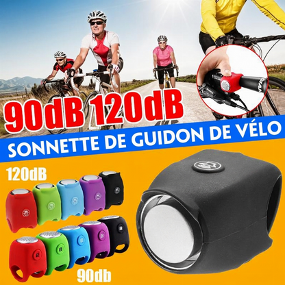 🚲🔊 Klaxon de vélo – 90 dB, trois sons et fixation sans outil