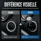🚗⚙️ Cache-levier pour bouton de démarrage de voiture – En métal, adhésif et à clapet