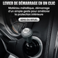 🚗⚙️ Cache-levier pour bouton de démarrage de voiture – En métal, adhésif et à clapet