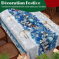 🎄🍽️ Nappe de Noël imprimée en polyester – Motifs festifs, tailles variées et entretien en machine