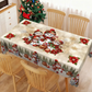 🎄🍽️ Nappe de Noël imprimée en polyester – Motifs festifs, tailles variées et entretien en machine