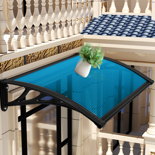 🏡🌧️ Auvent Marquise de Porte & Fenêtre – Polycarbonate Anti-UV, Support Renforcé et Évacuation Anti-Pluie