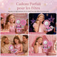 👑🎨 Coffret de Maquillage Princesse pour Enfants – Formule Lavable, Plateaux Dépliants et Étui à Porter