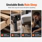 🛏️🔧 Pied de Support Réglable en Plastique pour Lit et Meubles – Télescopique, Renforcé et Facile à Installer