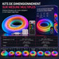 🌈✨ Ruban Néon LED en Fausse Fourrure RGBIC 360° – Éclairage Tamisé Doux, Synchronisation Musicale et Contrôle Intelligent