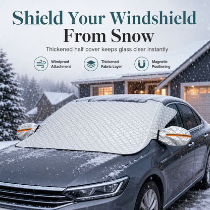 🚗❄️ Bâche Magnétique Épaisse Anti-Neige – Positionnement Instantané, Protection Multicouche et Berlines & SUV