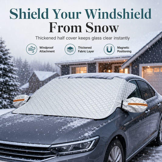 🚗❄️ Bâche Magnétique Épaisse Anti-Neige – Positionnement Instantané, Protection Multicouche et Berlines & SUV