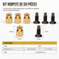 🚪🔩 Kit de Réparation pour Charnière de Porte d'Armoire – Inserts à Double Expansion, Acier Haute Résistance & Finition Cuivrée Anti-Arrachement ✨