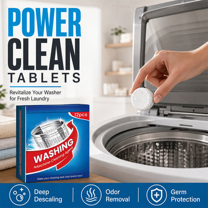 Pastilles nettoyantes en profondeur pour lave-linge