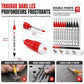 ✏️📏 Lot de 10 Marqueurs Permanents Double Pointe Longue 21 mm – Trous Profonds, Encre Étanche et Multi-Surfaces