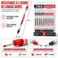 ✏️📏 Lot de 10 Marqueurs Permanents Double Pointe Longue 21 mm – Trous Profonds, Encre Étanche et Multi-Surfaces