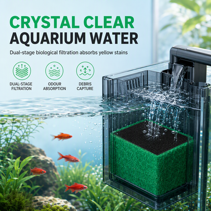 🐟💧 Cube Filtrant en Charbon Actif pour Aquarium (M/L) | Structure Nid d'Abeille Absorbante, Anti-Odeurs & Eau Cristalline