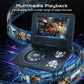 🎬🎮 Lecteur DVD & EVD Portable 7,8" Écran Pivotant 180° | Batterie Rechargeable, Sortie TV AV & Jeux Rétro Sans Wi-Fi