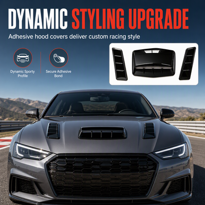 🏎️💨 Prises d'Air Décoratives pour Capot de Voiture Style Sport | Look Agressif Supercar, ABS Résistant & Adhésif Sans Perçage