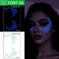 ✨🎃 Tatouages Éphémères Faciaux Lumineux – Brillance Nuit, Formule Douce et Pose Express 30s