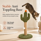 🐱🌵 Arbre & Griffoir Cactus pour Chat | Sisal Naturel Résistant, Balle Suspendue & Base Anti-Basculement