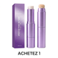 💄✨ Fond de Teint en Stick 2-en-1 avec Pinceau Intégré – Haute Couvrance, Fini Velouté & Tenue 24H