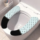 🚽✨ Coussinets Doux pour Abattant de Toilettes (1 Paire) | Adhérence Électrostatique Sans Résidu, Fibre Moelleuse Anti-Froid & Lavables
