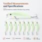 🎣✨ Leurre Minnow Phosphorescent 7 cm (8 g) | Luminescence Nocturne Élevée, Nage Vibrante & Double Hameçon Triple Anti-Décrochage