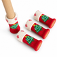 🎄✨ Chaussettes de Chaises Tricotées de Noël (Lot de 4) | Patins Feutre Silencieux, Anti-Rayures Sol & Maille Élastique