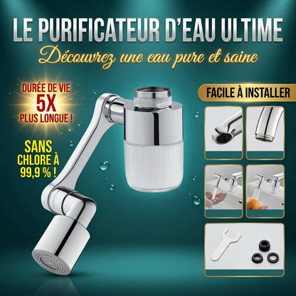 🚰💧 -50% ! 🔄 Robinet Multifonctionnel Rotatif 360° – Laiton Plaqué 9 Couches – Bras 1080°, Double Mode & Filtre Eau – pour Cuisine & Salle de Bain